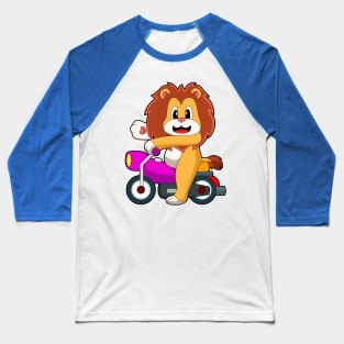 Lion Motorcycle Baseball T-Shirt